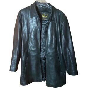 Vintage Reed Women Large Thinsulate Black Leather Jacket *Read Description*